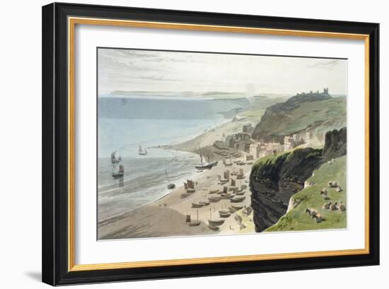 Hastings, A Voyage Around Great Britain Undertaken Between the Years 1814 and 1825, Pub.1823-Thomas & William Daniell-Framed Giclee Print