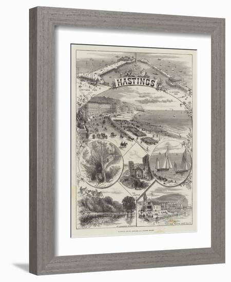 Hastings and St Leonards as a Winter Resort-Thomas Sulman-Framed Giclee Print