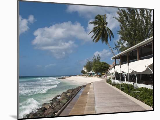 Hastings Beach Boardwalk, Barbados, Windward Islands, West Indies, Caribbean, Central America-Michael DeFreitas-Mounted Photographic Print