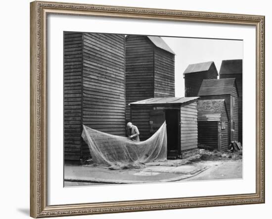Hastings Fishing Huts-null-Framed Photographic Print