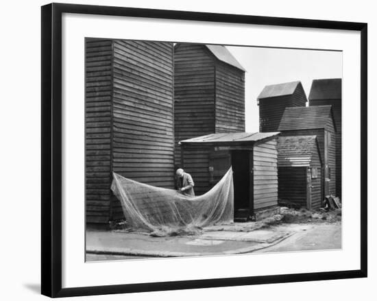 Hastings Fishing Huts-null-Framed Photographic Print