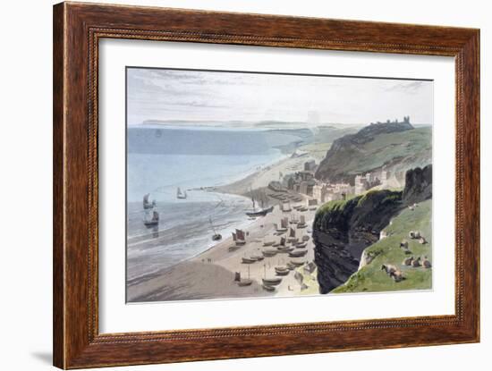 'Hastings, from the East Cliff', 1823-William Daniell-Framed Giclee Print