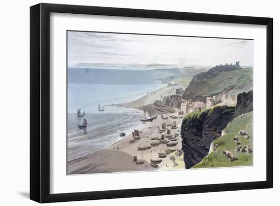 'Hastings, from the East Cliff', 1823-William Daniell-Framed Giclee Print