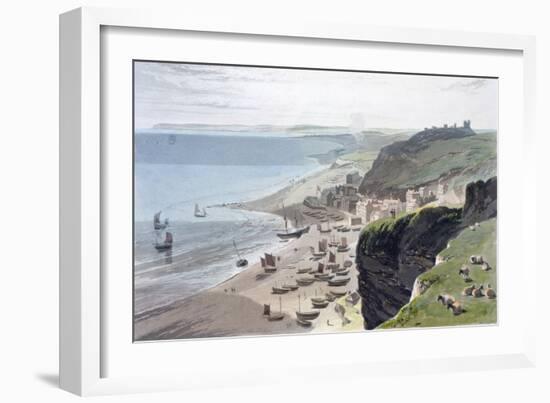 'Hastings, from the East Cliff', 1823-William Daniell-Framed Giclee Print