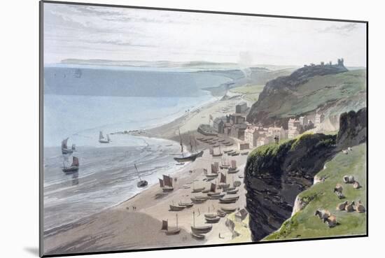 'Hastings, from the East Cliff', 1823-William Daniell-Mounted Giclee Print