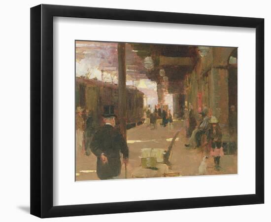 Hastings Railway Station-Walter Frederick Osborne-Framed Giclee Print