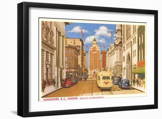 Hastings Street, Vancouver, British Columbia-null-Framed Art Print