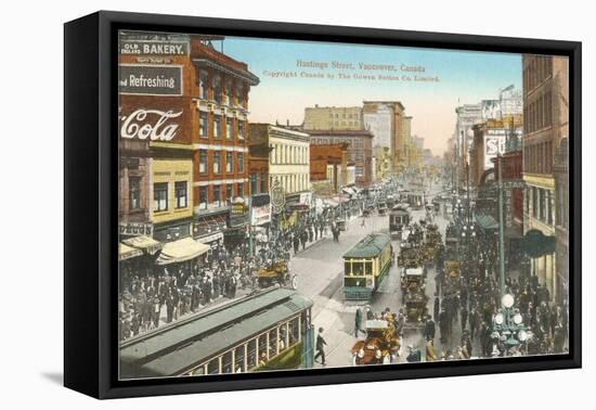 Hastings Street, Vancouver, British Columbia-null-Framed Stretched Canvas