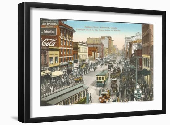 Hastings Street, Vancouver, British Columbia-null-Framed Art Print