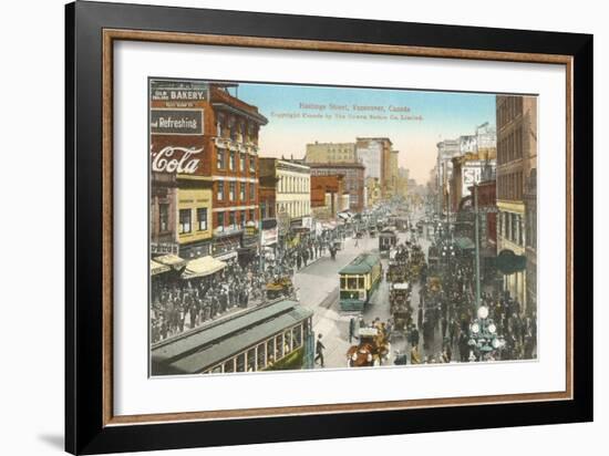 Hastings Street, Vancouver, British Columbia-null-Framed Art Print