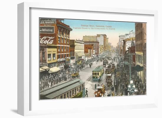 Hastings Street, Vancouver, British Columbia-null-Framed Art Print