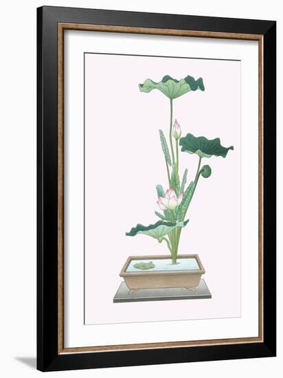 Hasu (Lotus) In Sunabachi-Josiah Conder-Framed Art Print