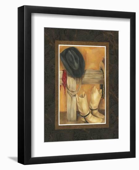 Hat and Boots-Jennifer Goldberger-Framed Art Print