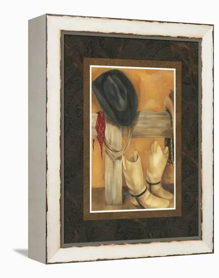 Hat and Boots-Jennifer Goldberger-Framed Stretched Canvas