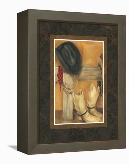 Hat and Boots-Jennifer Goldberger-Framed Stretched Canvas