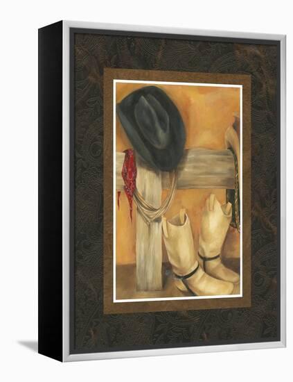 Hat and Boots-Jennifer Goldberger-Framed Stretched Canvas