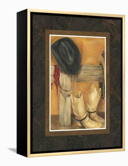 Hat and Boots-Jennifer Goldberger-Framed Stretched Canvas