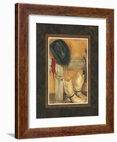 Hat and Boots-Jennifer Goldberger-Framed Art Print