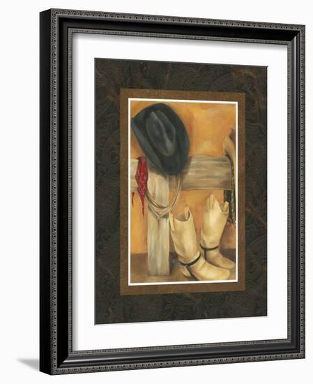 Hat and Boots-Jennifer Goldberger-Framed Art Print