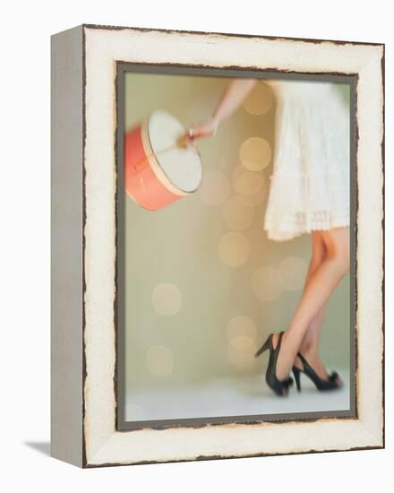 Hat Box Girl 1-Mandy Lynne-Framed Stretched Canvas