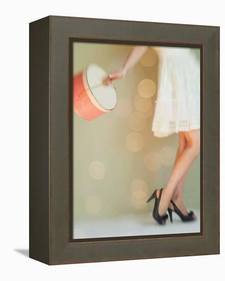 Hat Box Girl 1-Mandy Lynne-Framed Stretched Canvas