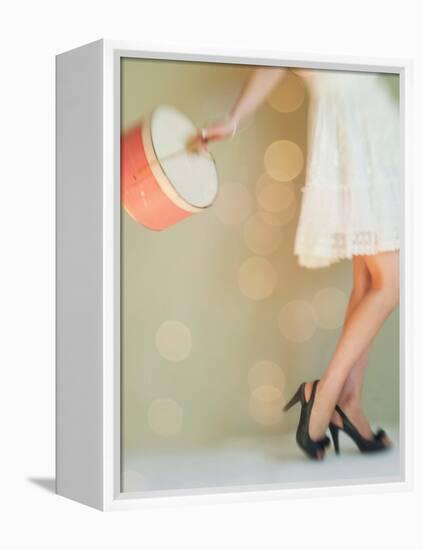 Hat Box Girl 1-Mandy Lynne-Framed Stretched Canvas