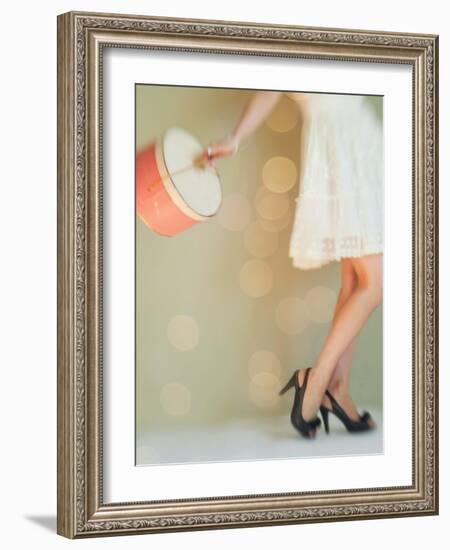 Hat Box Girl 1-Mandy Lynne-Framed Art Print