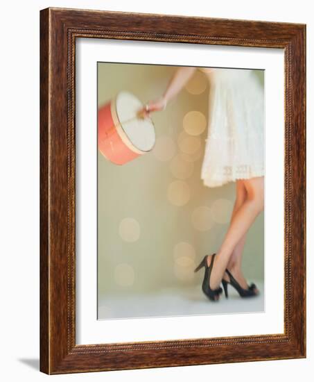 Hat Box Girl 1-Mandy Lynne-Framed Art Print