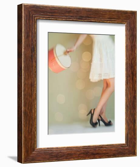 Hat Box Girl 1-Mandy Lynne-Framed Art Print