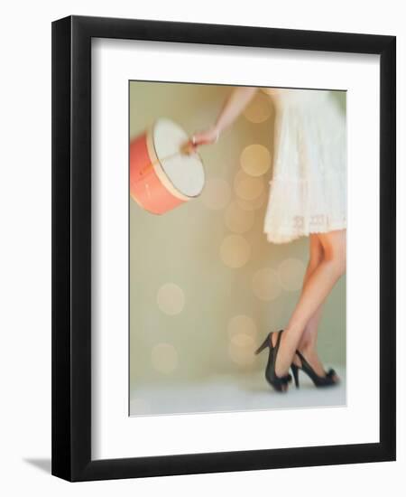 Hat Box Girl 1-Mandy Lynne-Framed Art Print