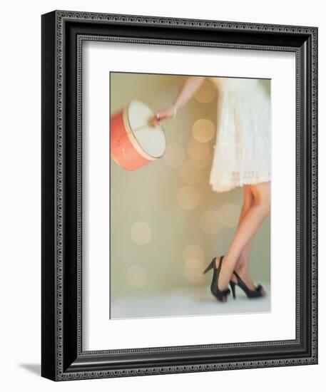 Hat Box Girl 1-Mandy Lynne-Framed Art Print