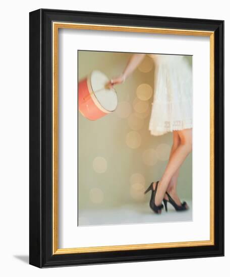 Hat Box Girl 1-Mandy Lynne-Framed Art Print