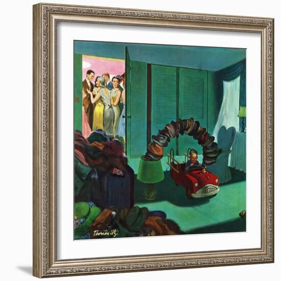 "Hat Bridge", January 25, 1958-Thornton Utz-Framed Giclee Print