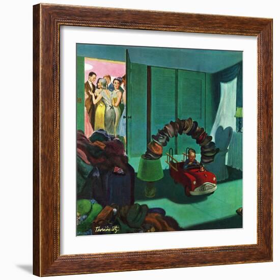 "Hat Bridge", January 25, 1958-Thornton Utz-Framed Giclee Print