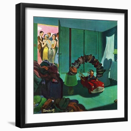 "Hat Bridge", January 25, 1958-Thornton Utz-Framed Giclee Print