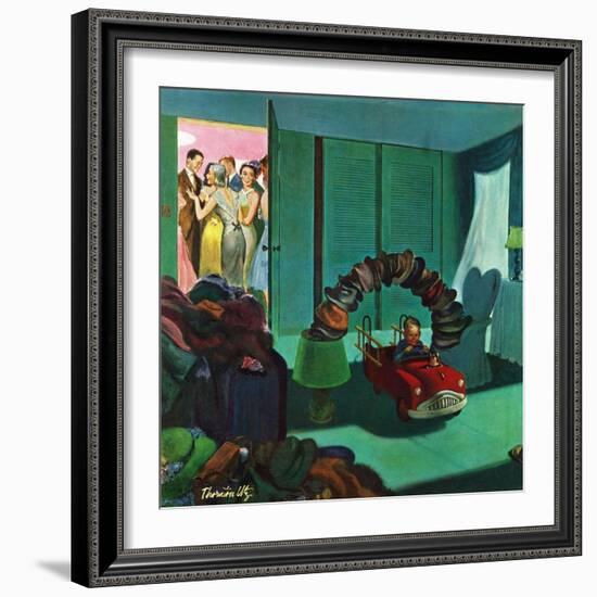 "Hat Bridge", January 25, 1958-Thornton Utz-Framed Giclee Print