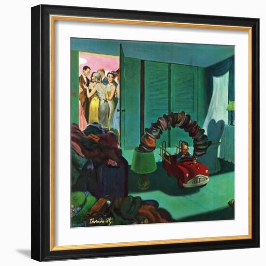 "Hat Bridge", January 25, 1958-Thornton Utz-Framed Giclee Print