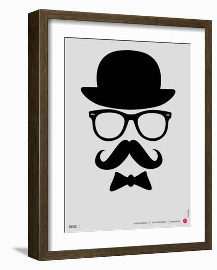 Hat, Glasses, and Bow Tie Poster I-NaxArt-Framed Art Print