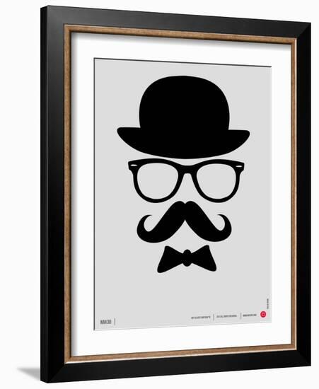 Hat, Glasses, and Bow Tie Poster I-NaxArt-Framed Art Print