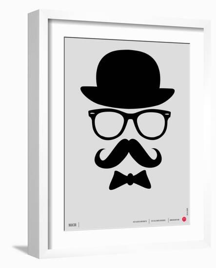 Hat, Glasses, and Bow Tie Poster I-NaxArt-Framed Art Print