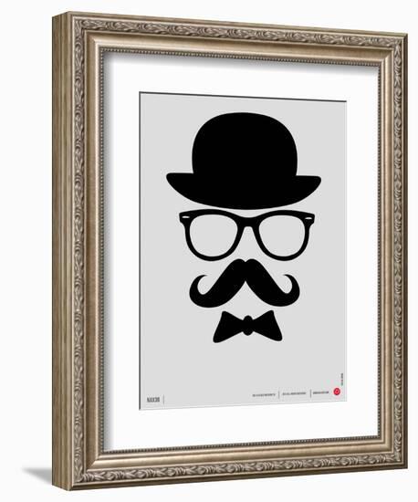 Hat, Glasses, and Bow Tie Poster I-NaxArt-Framed Art Print