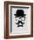 Hat, Glasses, and Bow Tie Poster I-NaxArt-Framed Art Print