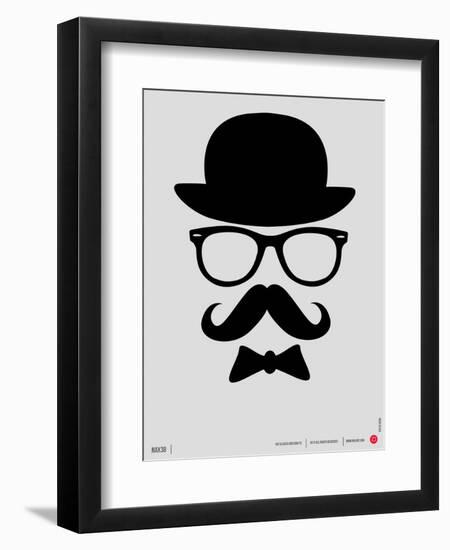 Hat, Glasses, and Bow Tie Poster I-NaxArt-Framed Art Print