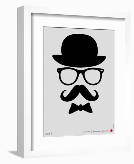 Hat, Glasses, and Bow Tie Poster I-NaxArt-Framed Art Print