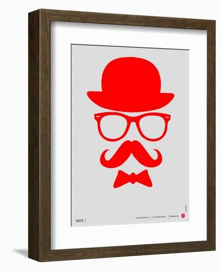 Hat, Glasses, and Bow Tie Poster II-NaxArt-Framed Art Print