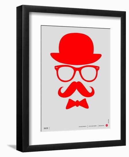 Hat, Glasses, and Bow Tie Poster II-NaxArt-Framed Art Print