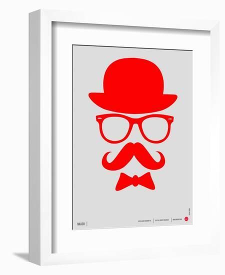 Hat, Glasses, and Bow Tie Poster II-NaxArt-Framed Art Print