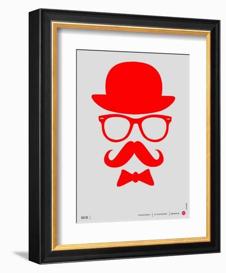 Hat, Glasses, and Bow Tie Poster II-NaxArt-Framed Art Print