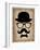 Hat Glasses and Mustache 1-NaxArt-Framed Art Print