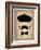 Hat Glasses and Mustache 3-NaxArt-Framed Art Print